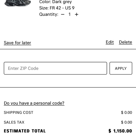 Balenciaga Runner “Dark Grey” Size: 42EU - Picture 8 of 8